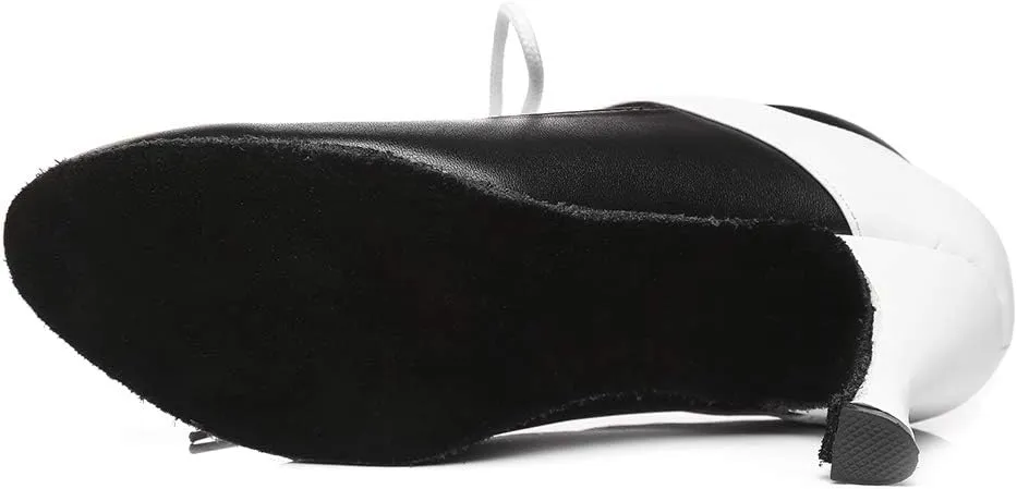 DKZSYIM Women's Latin Dance Shoes Ballroom Performance Practice Jazz Dance Shoes,Model YCL288