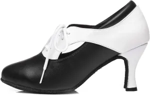 DKZSYIM Women's Latin Dance Shoes Ballroom Performance Practice Jazz Dance Shoes,Model YCL288