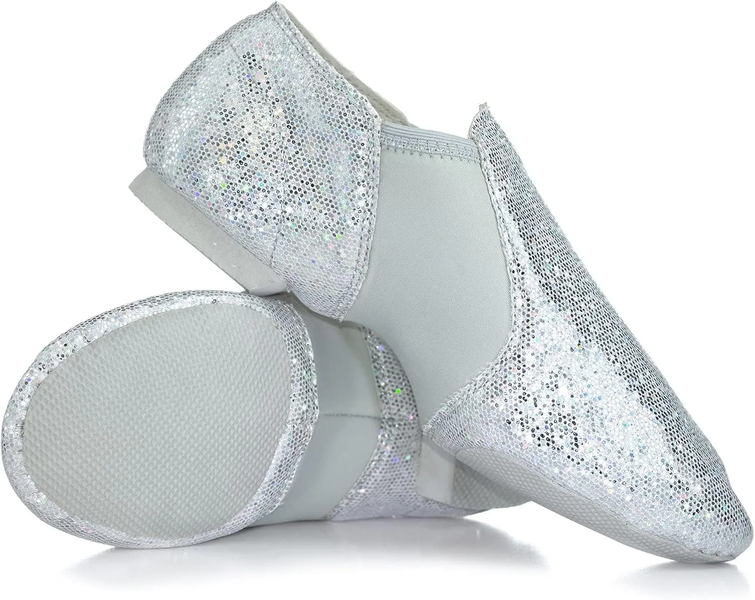 Double Platinum Womens Glitter Jazz Shoes