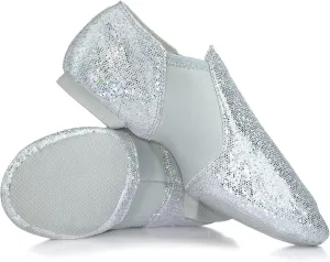 Double Platinum Womens Glitter Jazz Shoes