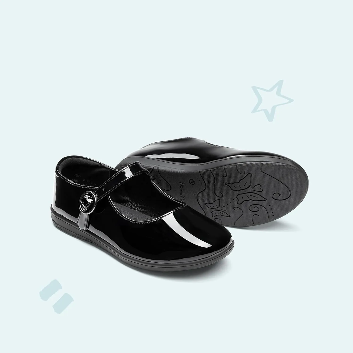 DREAM PAIRS Girls Mary Jane Flats School Uniform Dress Shoes