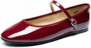 DREAM PAIRS Women's Ballet Flats Mary Jane Shoes, Round Toe Comfortable Dressy Casual Slip-on Work Daily Soft Flat Shoes