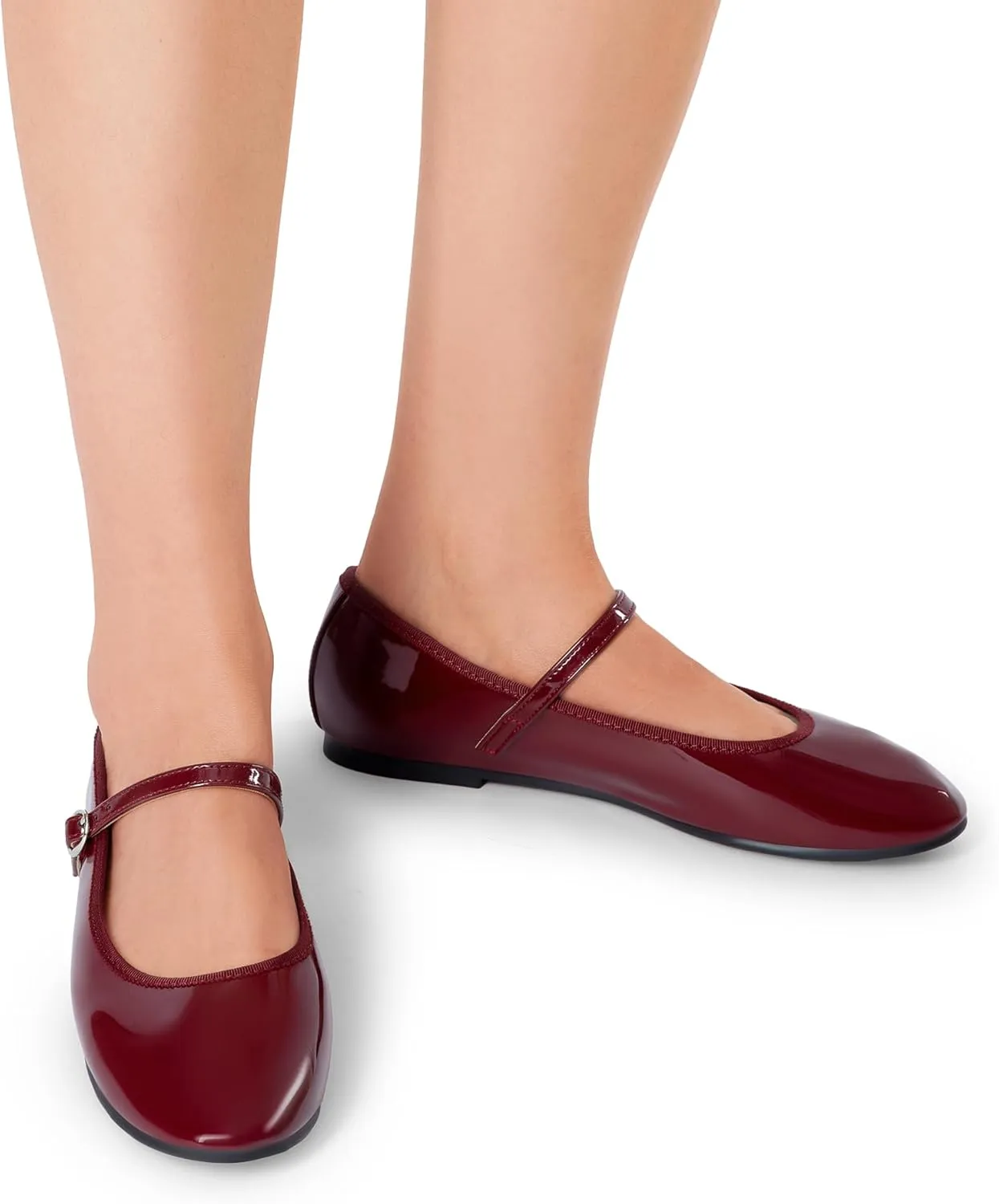 DREAM PAIRS Women's Ballet Flats Mary Jane Shoes, Round Toe Comfortable Dressy Casual Slip-on Work Daily Soft Flat Shoes