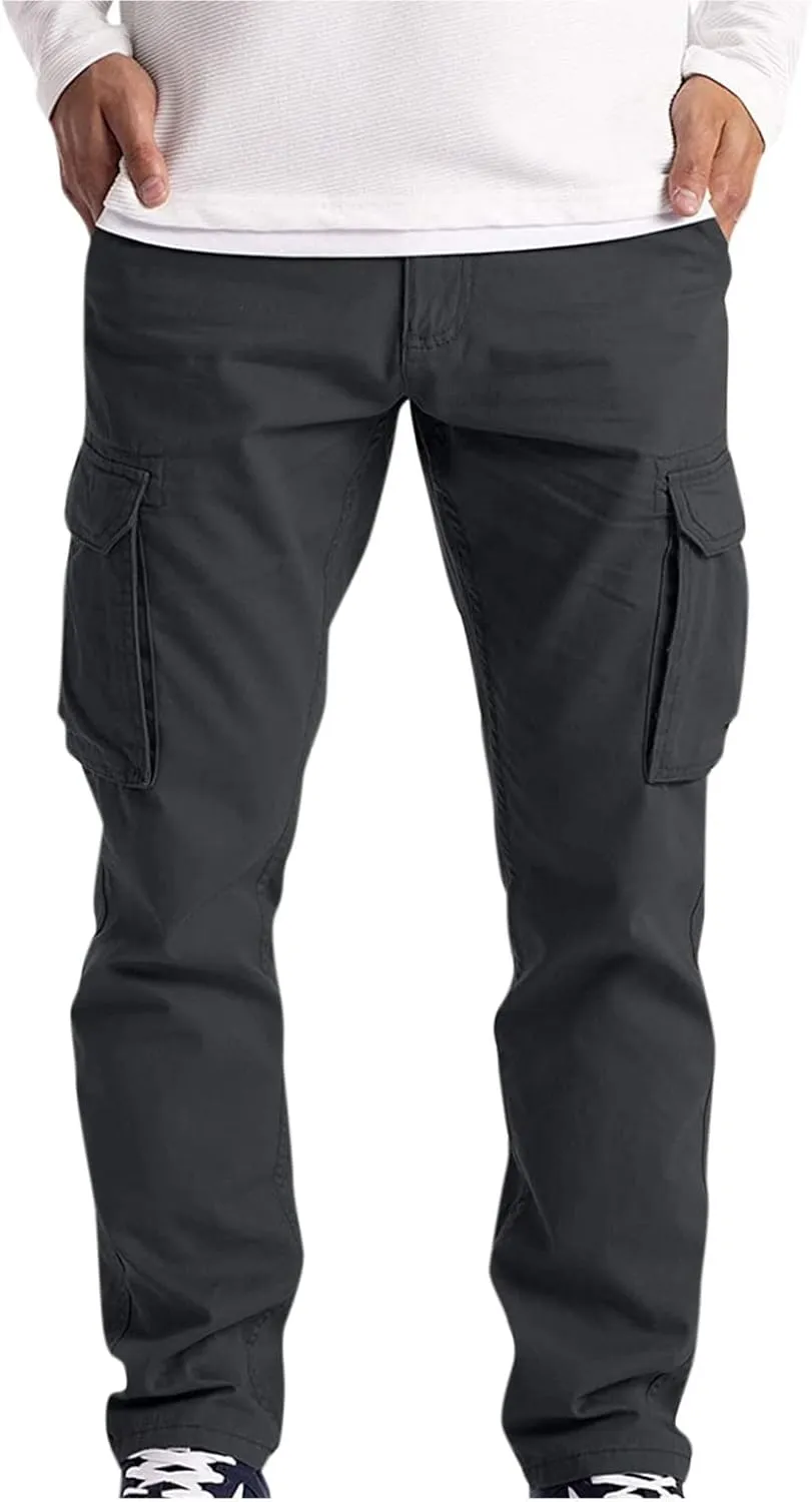 DuDubaby Men's Sports Casual Jogging Trousers Lightweight Hiking Work Pants Outdoor Pant