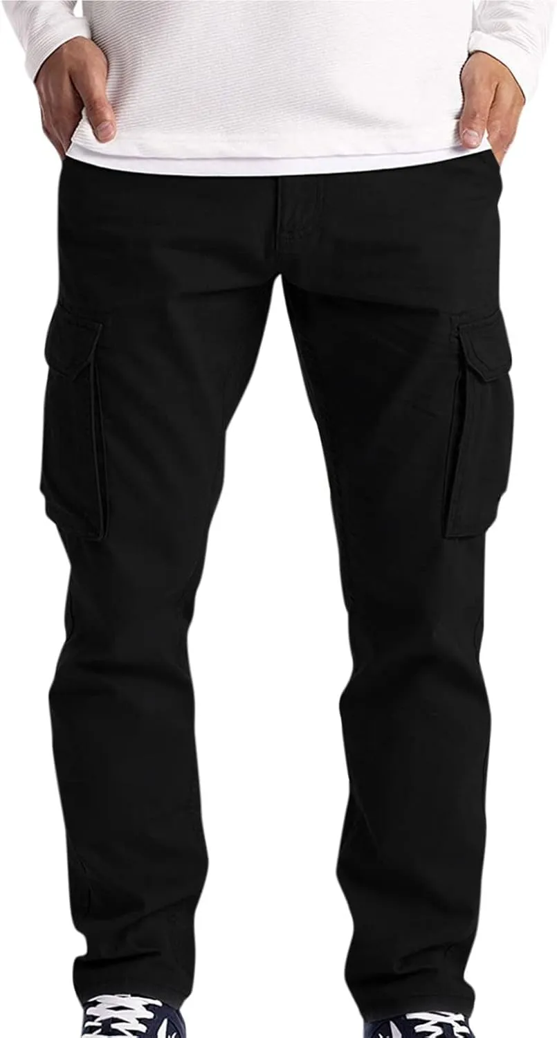 DuDubaby Men's Sports Casual Jogging Trousers Lightweight Hiking Work Pants Outdoor Pant