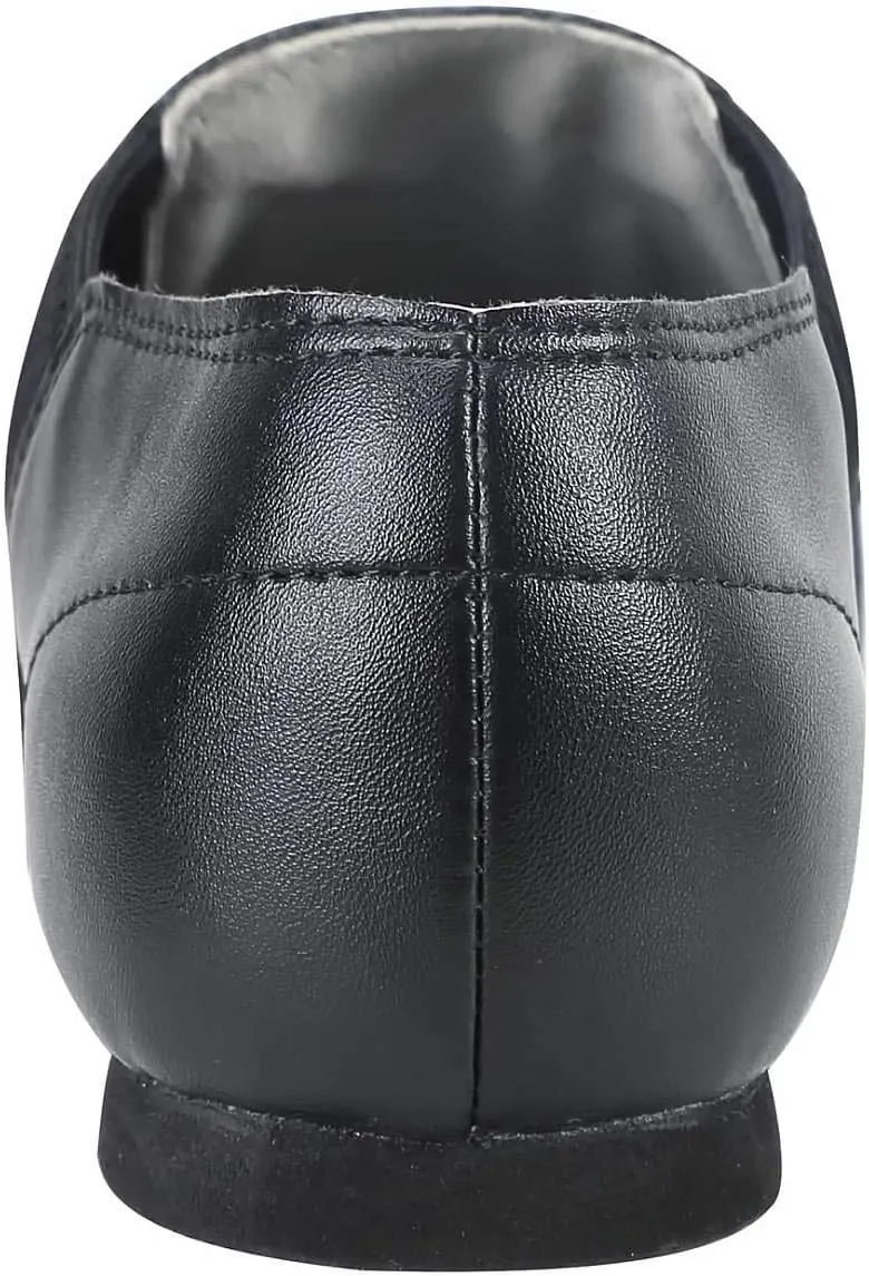 Dynadans PU Leather Jazz Shoe Slip On Dance Shoes with Arch Insert for Girls and Boys (Toddler/Little Kid/Big Kid)