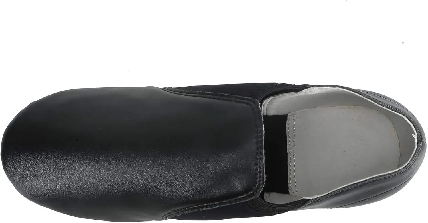 Dynadans PU Leather Jazz Shoe Slip On Dance Shoes with Arch Insert for Girls and Boys (Toddler/Little Kid/Big Kid)