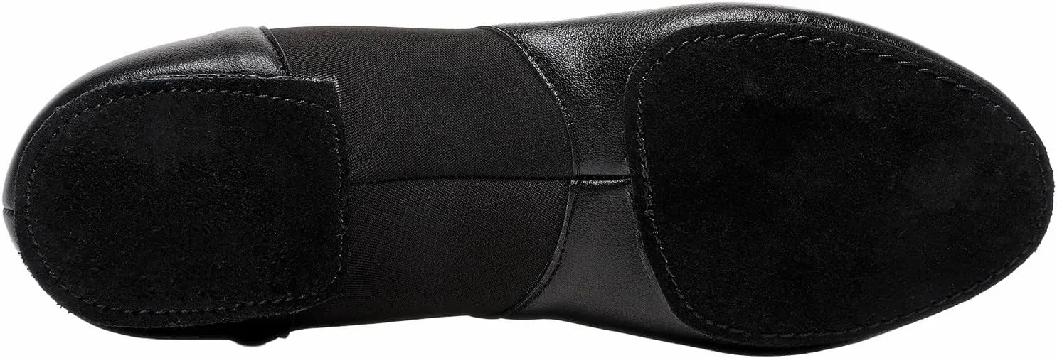 Elastic Jazz Shoes Leather Sole for Girls Boys Dance (Toddler/Little Kid/Big Kid)