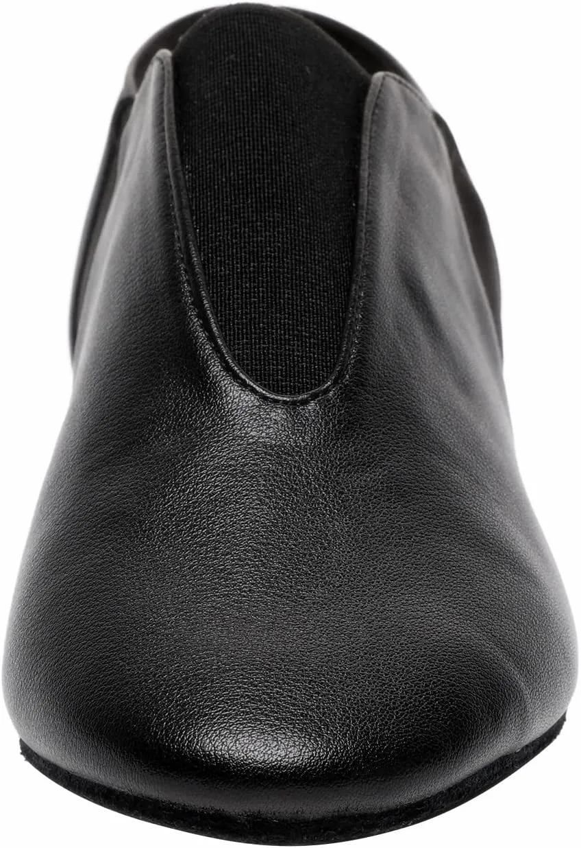 Elastic Jazz Shoes Leather Sole for Girls Boys Dance (Toddler/Little Kid/Big Kid)