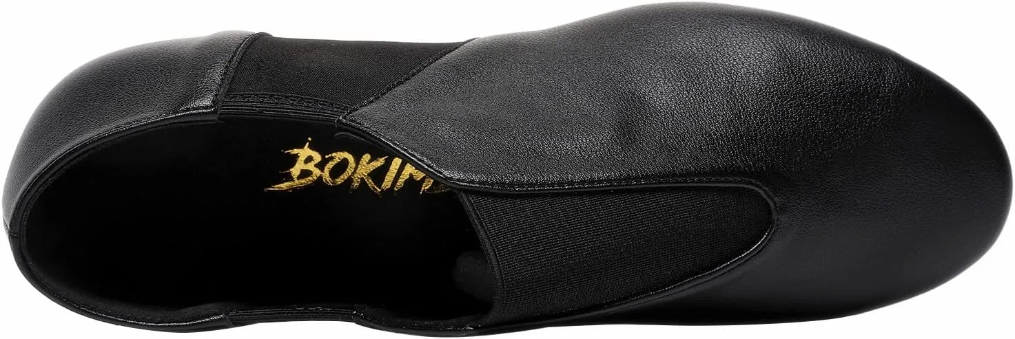 Elastic Jazz Shoes Leather Sole for Girls Boys Dance (Toddler/Little Kid/Big Kid)