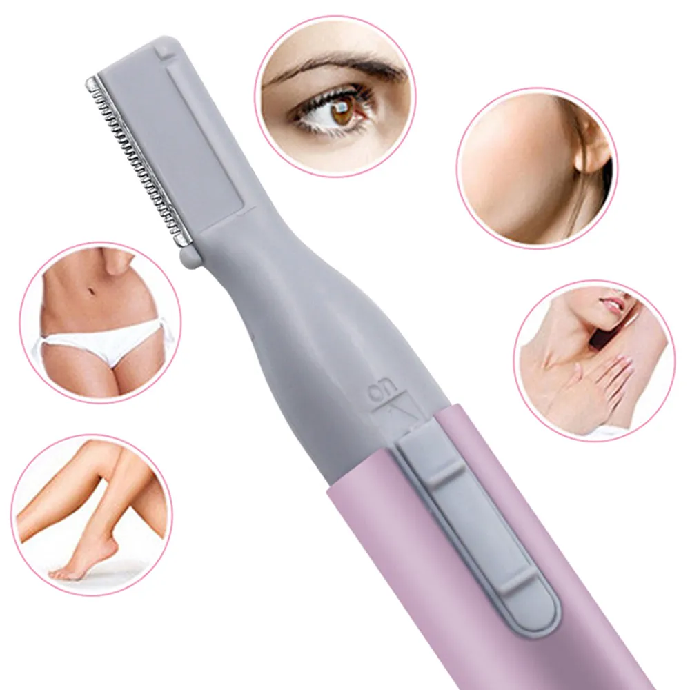 Electric Eyebrow Trimmer Scissors Shaving Lady Makeup Shaver