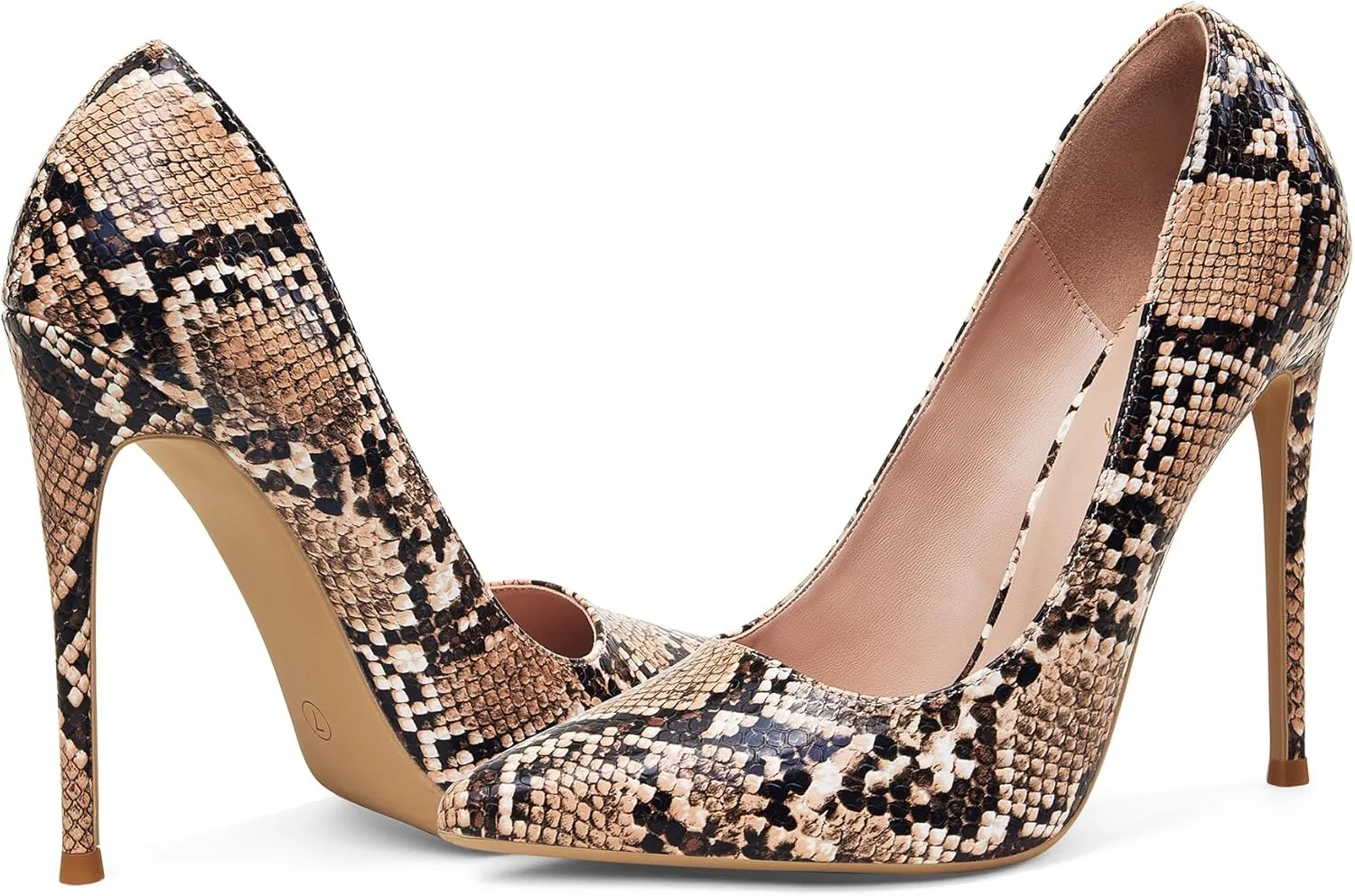 Elisabet Tang Women Pumps, Pointed Toe High Heel 4.7 inch/12cm Party Stiletto Heels Shoes Matte