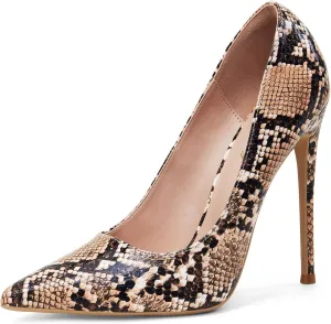 Elisabet Tang Women Pumps, Pointed Toe High Heel 4.7 inch/12cm Party Stiletto Heels Shoes Matte