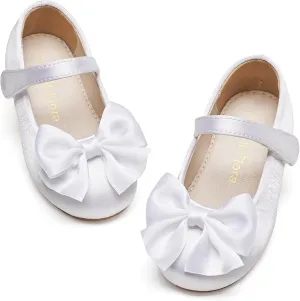 Felix & Flora Toddler Flower Girl Dress Shoes - Girl Ballet Flats Party School Shoes Wedding