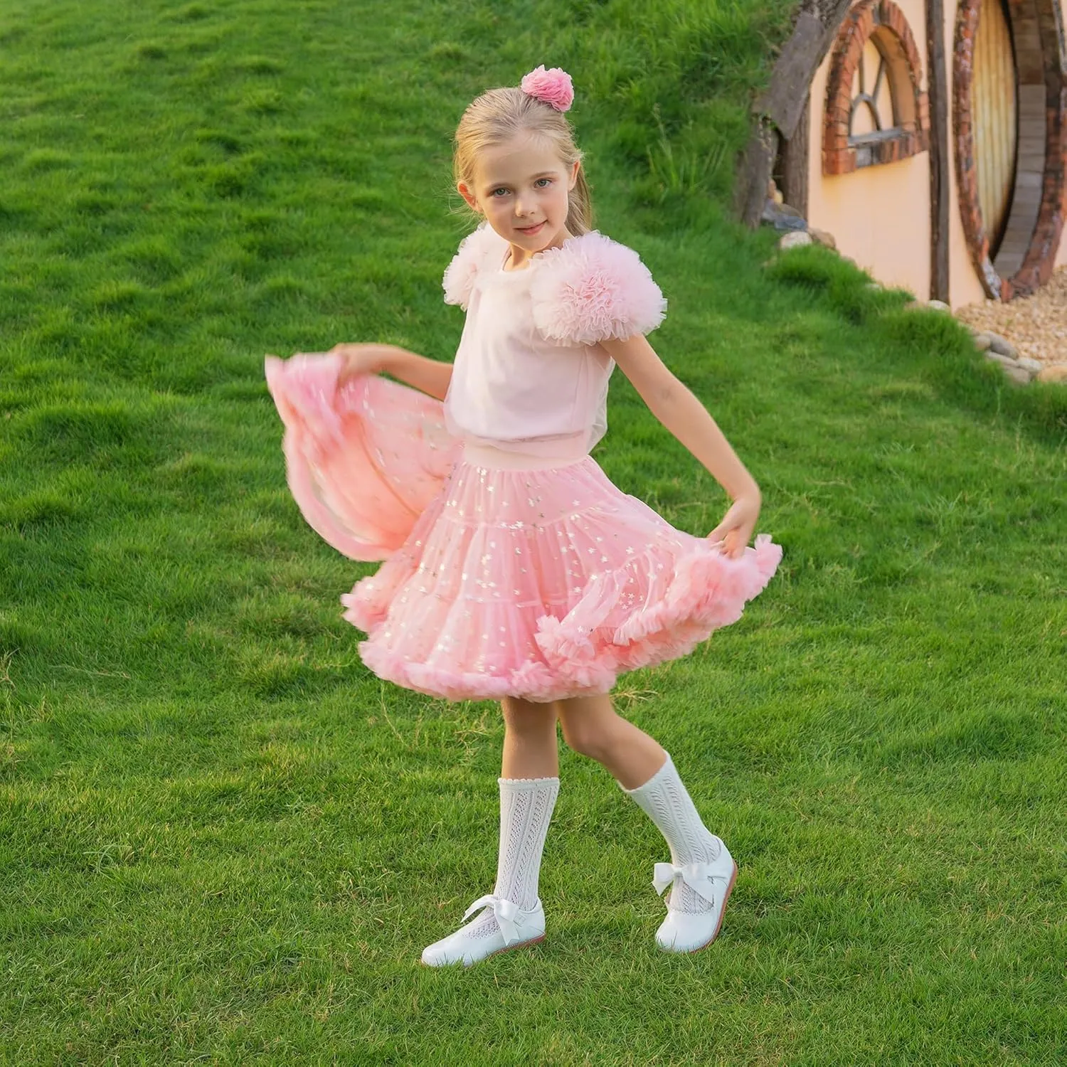 Felix & Flora Toddler Little Girl Mary Jane Dress Shoes - Ballet Flats for Girl Party School Shoes