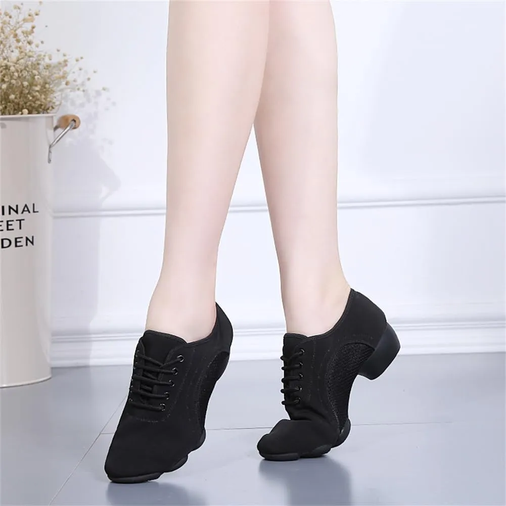 Female Dancing Shoes, Mesh Breathable Jazz Shoes for Women Casual Latin Dance Shoes for Salsa, Tango, Ballroom