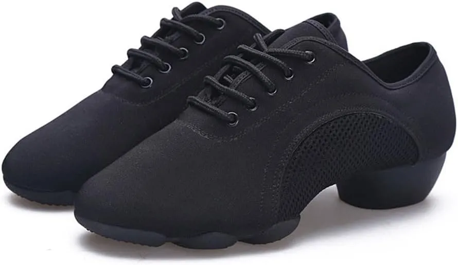 Female Dancing Shoes, Mesh Breathable Jazz Shoes for Women Casual Latin Dance Shoes for Salsa, Tango, Ballroom