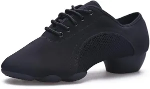 Female Dancing Shoes, Mesh Breathable Jazz Shoes for Women Casual Latin Dance Shoes for Salsa, Tango, Ballroom