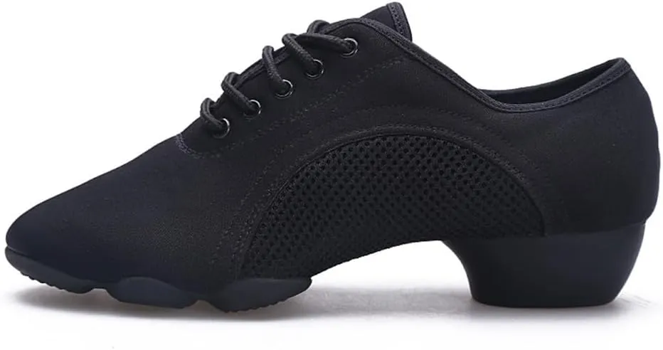 Female Dancing Shoes, Mesh Breathable Jazz Shoes for Women Casual Latin Dance Shoes for Salsa, Tango, Ballroom
