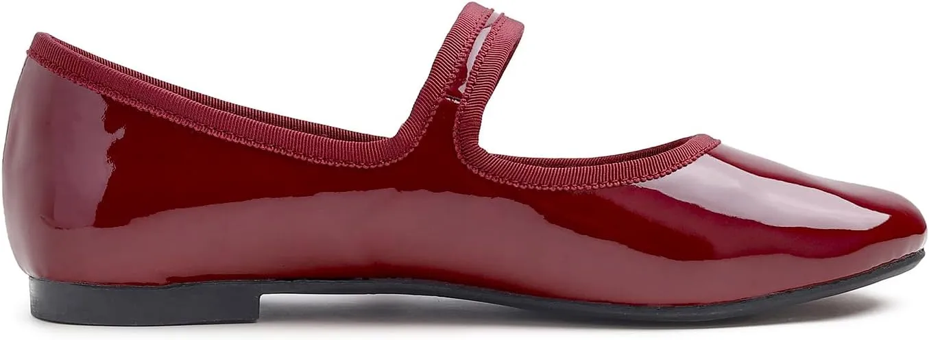 FEVERSOLE Women's Soft Cushion Extra Padded Comfort Round Toe Mary Jane Metal Buckle Fashion Ballet Flats Walking Shoes