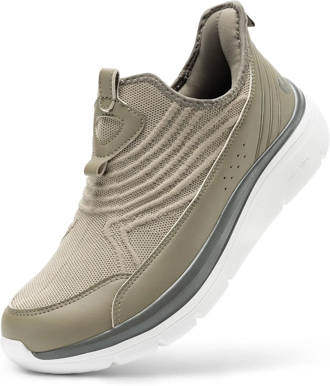 FitVille Men's Extra Wide Slip on Walking Shoes, Breathable Hands Free Slip on Sneakers, Comfortable Orthopedic Shoes for Standing All Day - Step Ease V1