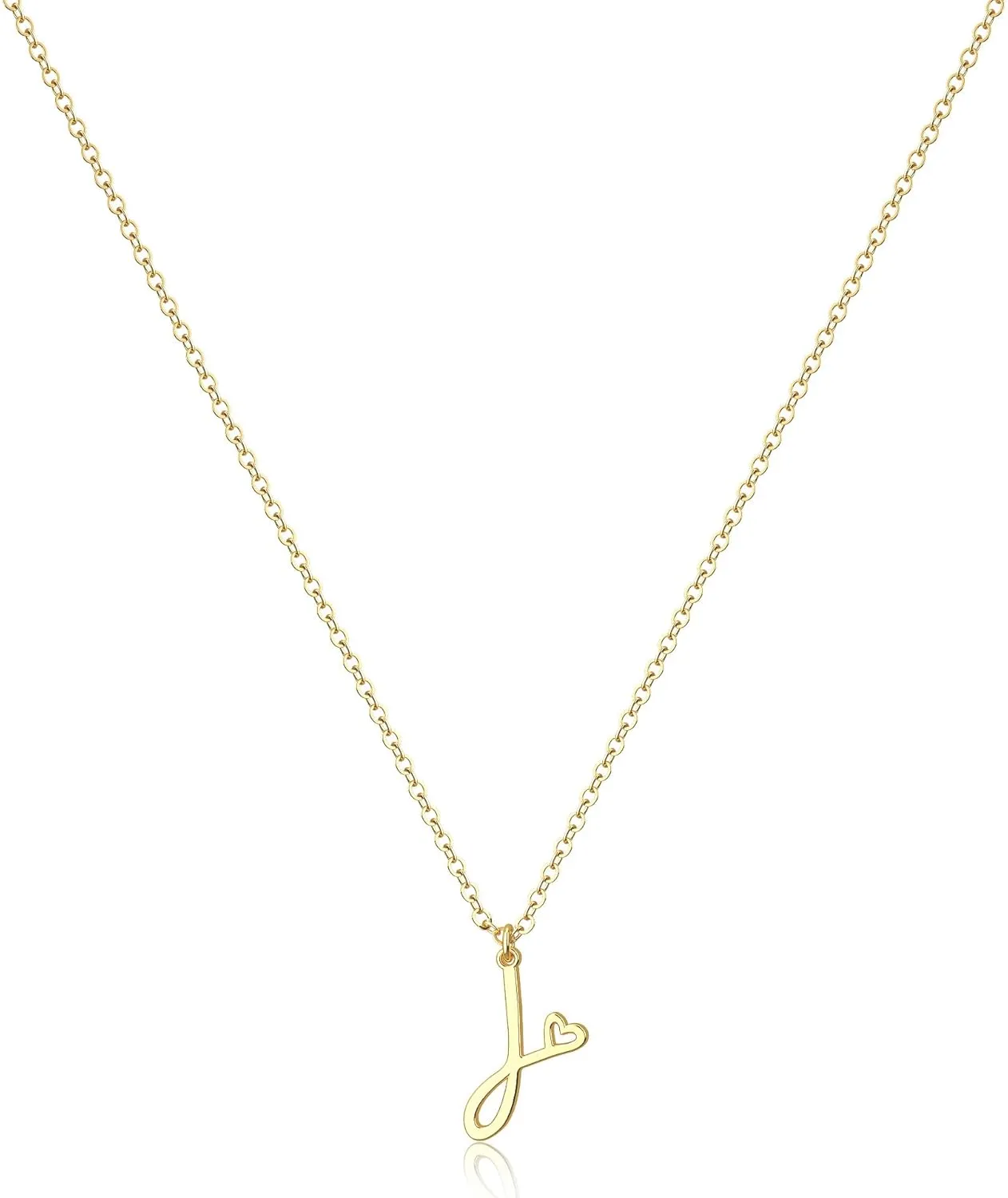 Foxgirl Gifts for Women-Mom Gold Initial Necklaces for Women Personalized Letter A-Z Pendant Necklace Simple Cute Tiny Monogram Necklaces 14K Gold Plated Choker Necklaces Gold Jewelry