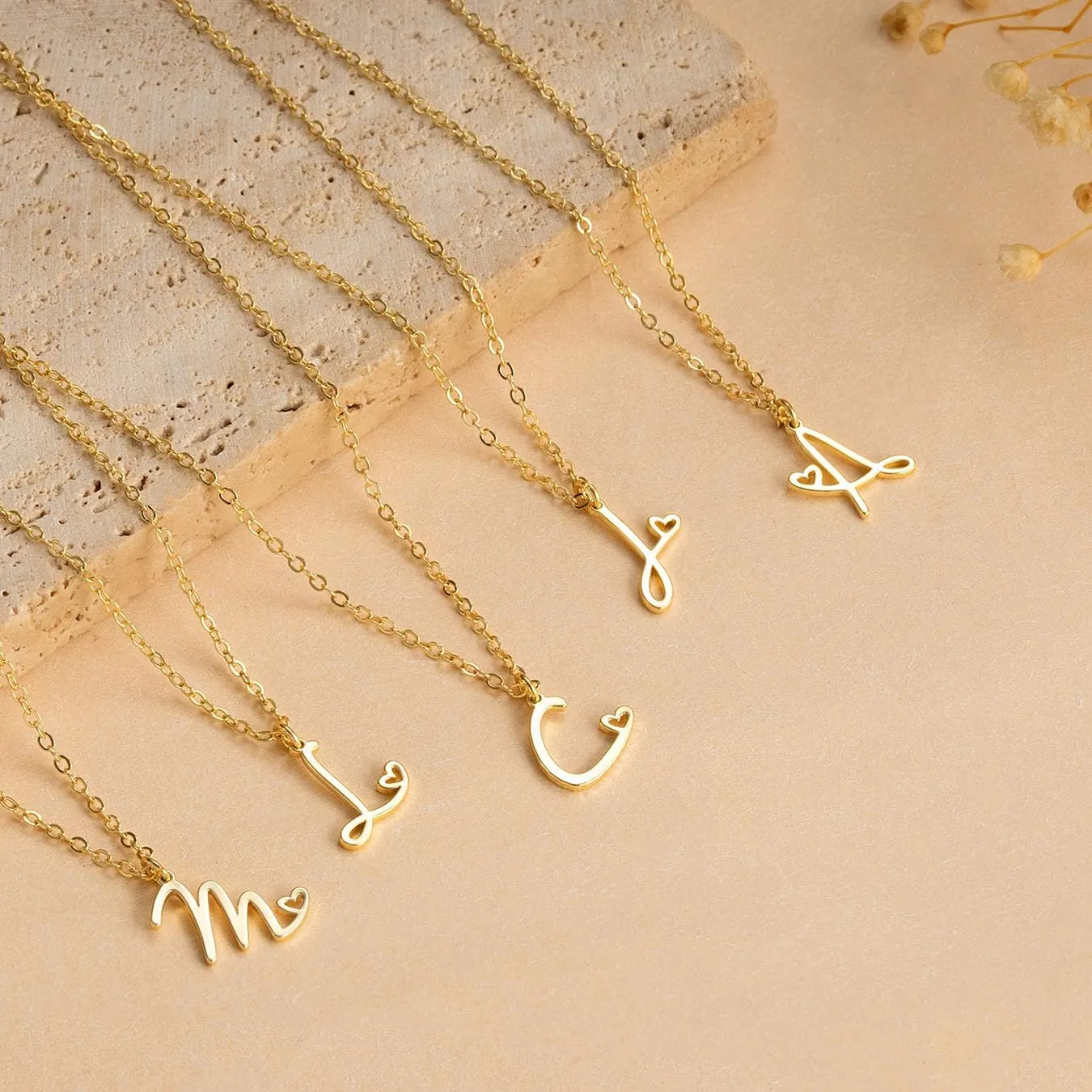 Foxgirl Gifts for Women-Mom Gold Initial Necklaces for Women Personalized Letter A-Z Pendant Necklace Simple Cute Tiny Monogram Necklaces 14K Gold Plated Choker Necklaces Gold Jewelry
