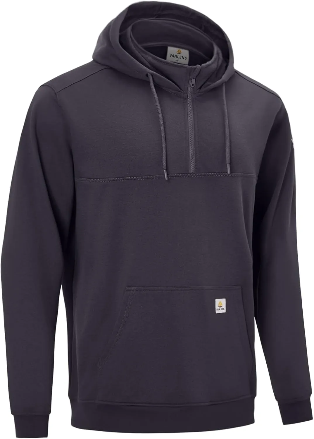 FR Hoodies for Men 10.5oz Quarter-Zip Heavyweight FR Sweatshirt Men's Flame Resistant Hoodies