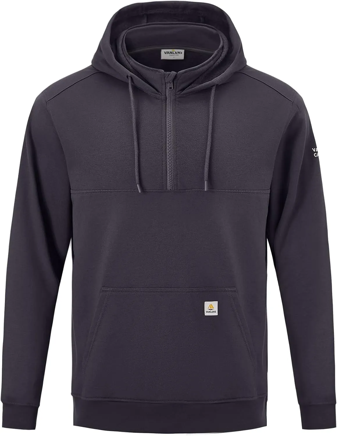 FR Hoodies for Men 10.5oz Quarter-Zip Heavyweight FR Sweatshirt Men's Flame Resistant Hoodies