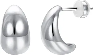 Gold Chunky Huggie Earrings for Women Pack 14K Gold Plated Ohrstecker Dupes Teardrop Hoop Earrings