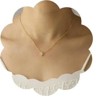 Gold Formal Necklace, Dainty Gold Necklace for Women, Diamond Pendant Necklace for Women, Cubic Zirconia Necklaces for Women