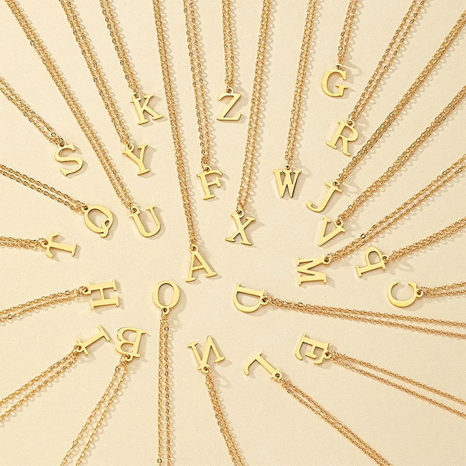Gold Initial Necklaces for Women,Dainty Letter Pendant Choker for Christmas Mother's Day Trendy Jewelry Gifts for Girlfriend