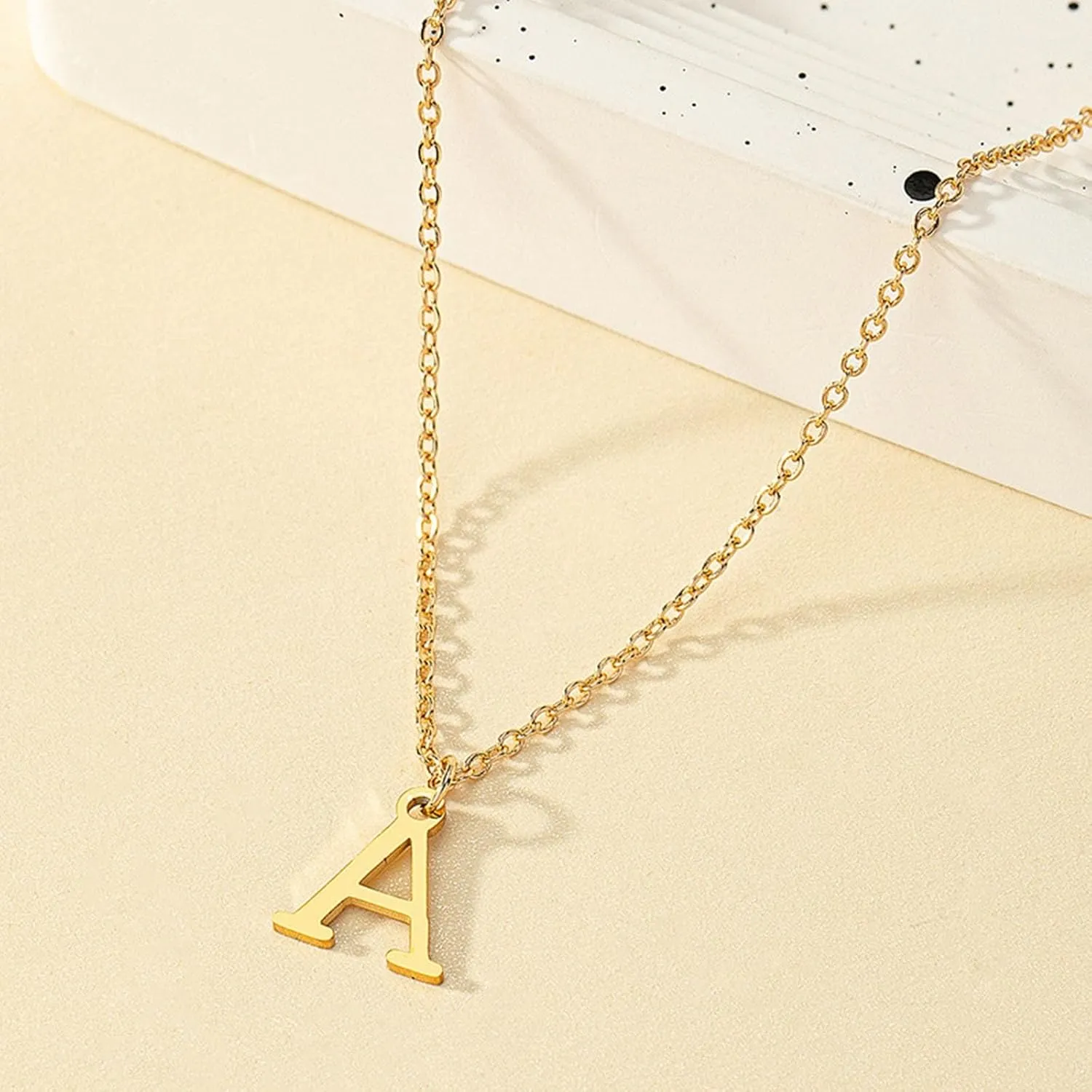 Gold Initial Necklaces for Women,Dainty Letter Pendant Choker for Christmas Mother's Day Trendy Jewelry Gifts for Girlfriend