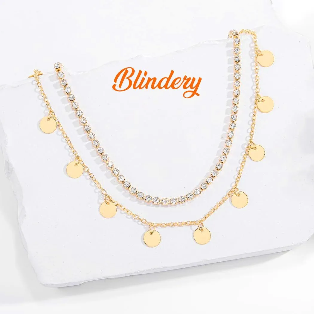 Gold Layered Waist Chains Dainty Rhinestone Belly Chains Beach Sequins Body Jewelry for Women