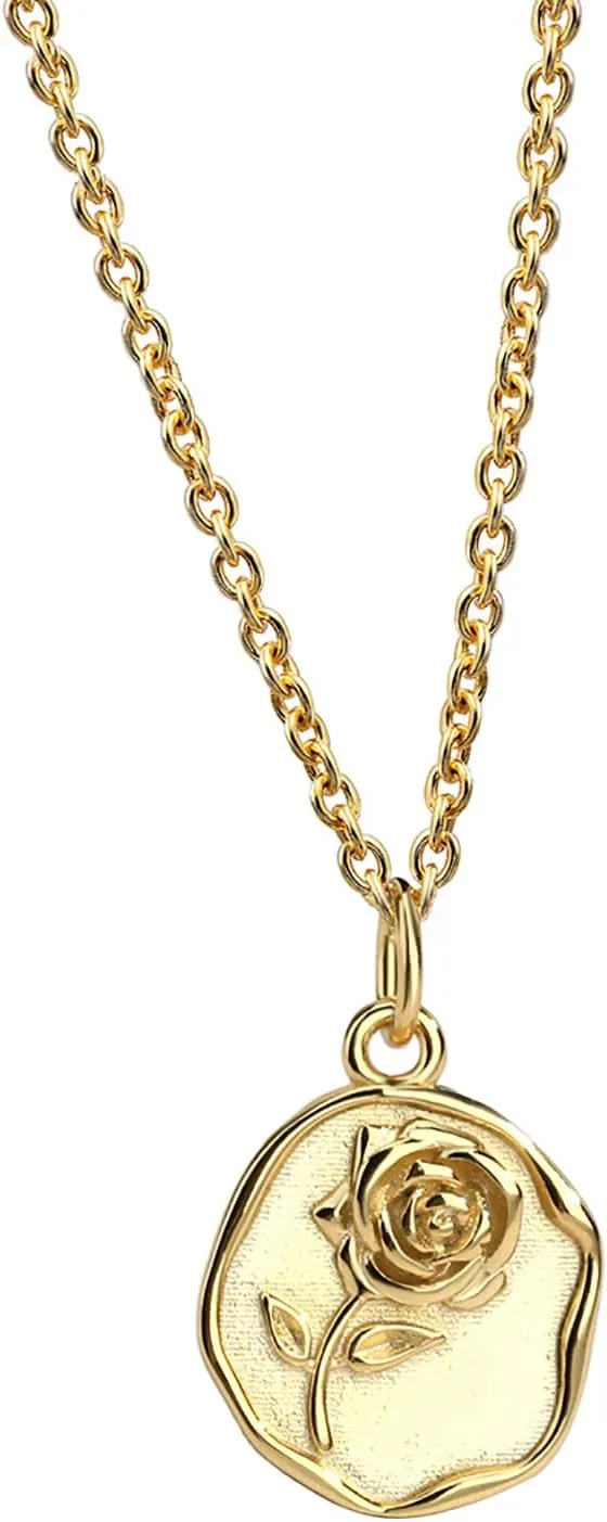 Gold Pendant Necklace for Women 18K Gold Plated Dainty Gold Necklace for Women, Jewelry Gift for Her