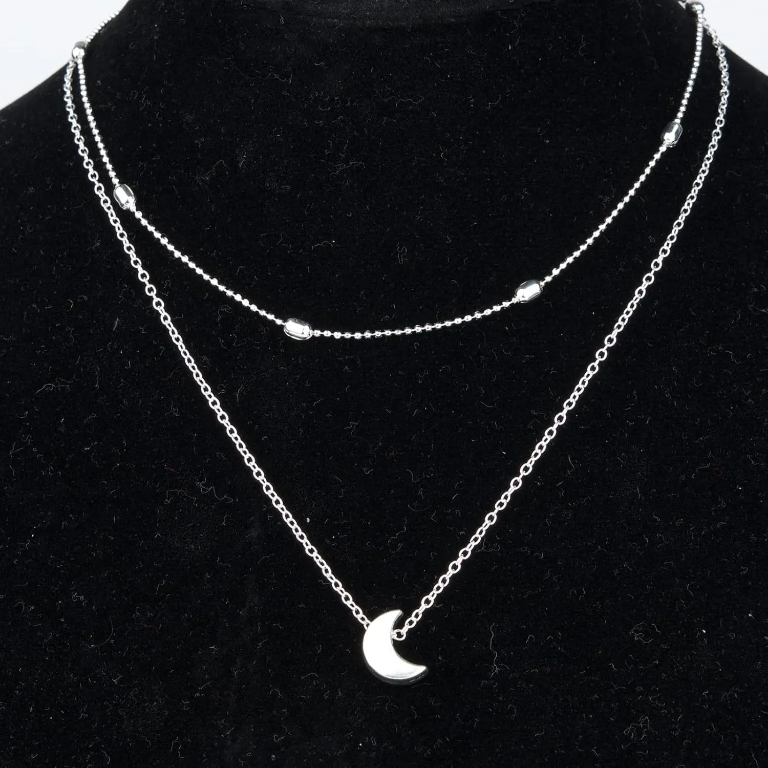 Gold Silver Layered Necklaces for Women Fashion Simple Necklace Jewelry Set Stack Trendy Necklaces for Women 2024