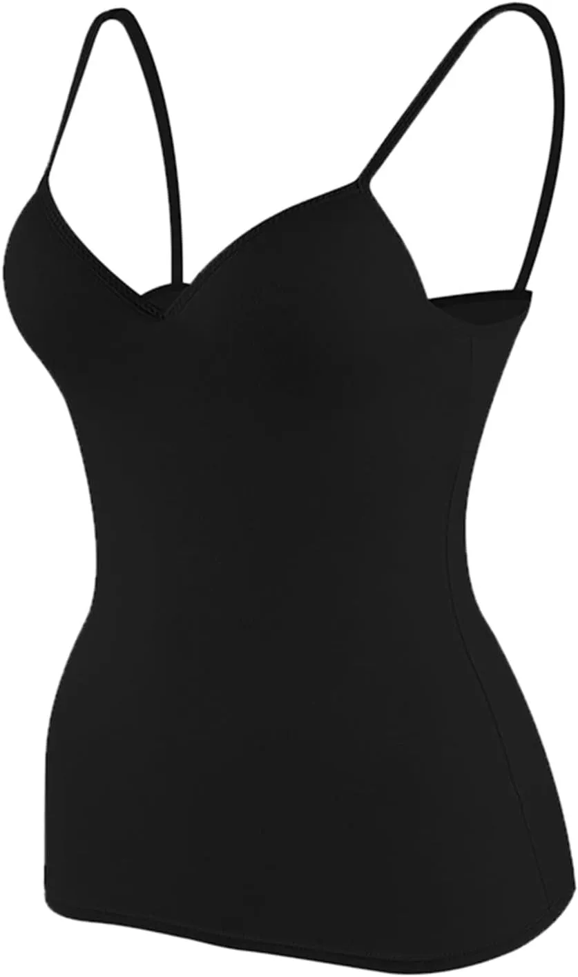 Gym Adjustable Spaghetti Straps Tank Tops for Women Summer Running Sweetheart Neck Sleeveless Cute Blouses Camisole