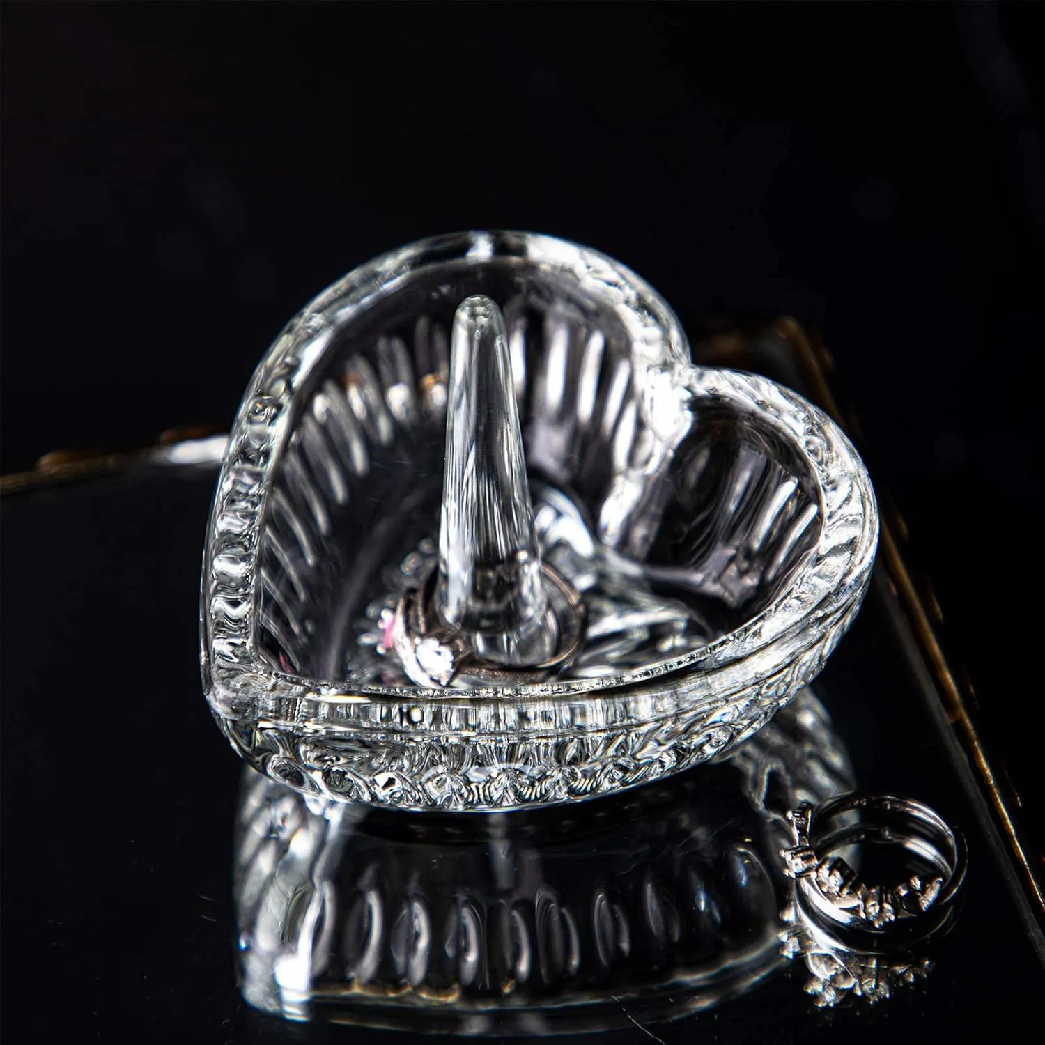 H&D HYALINE & DORA H&D Crystal Ring Holder Dish