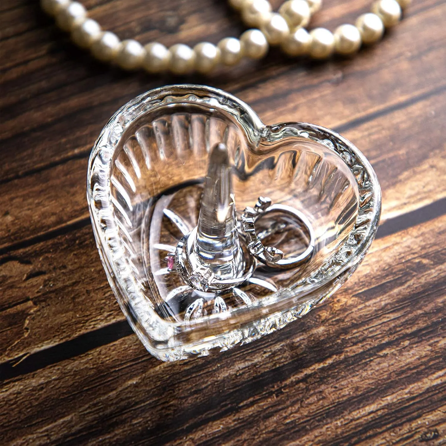 H&D HYALINE & DORA H&D Crystal Ring Holder Dish