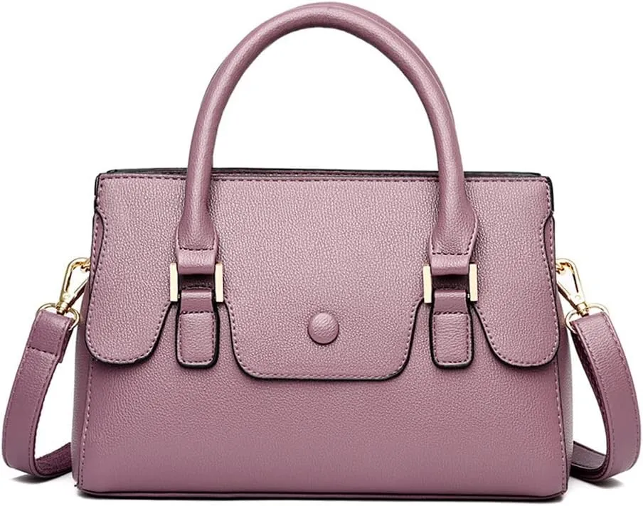 Handbags for Women Top Handle Handbag Leather Satchel Medium Tote Bags Shoulder Bag Crossbody Bag Ladies Purses