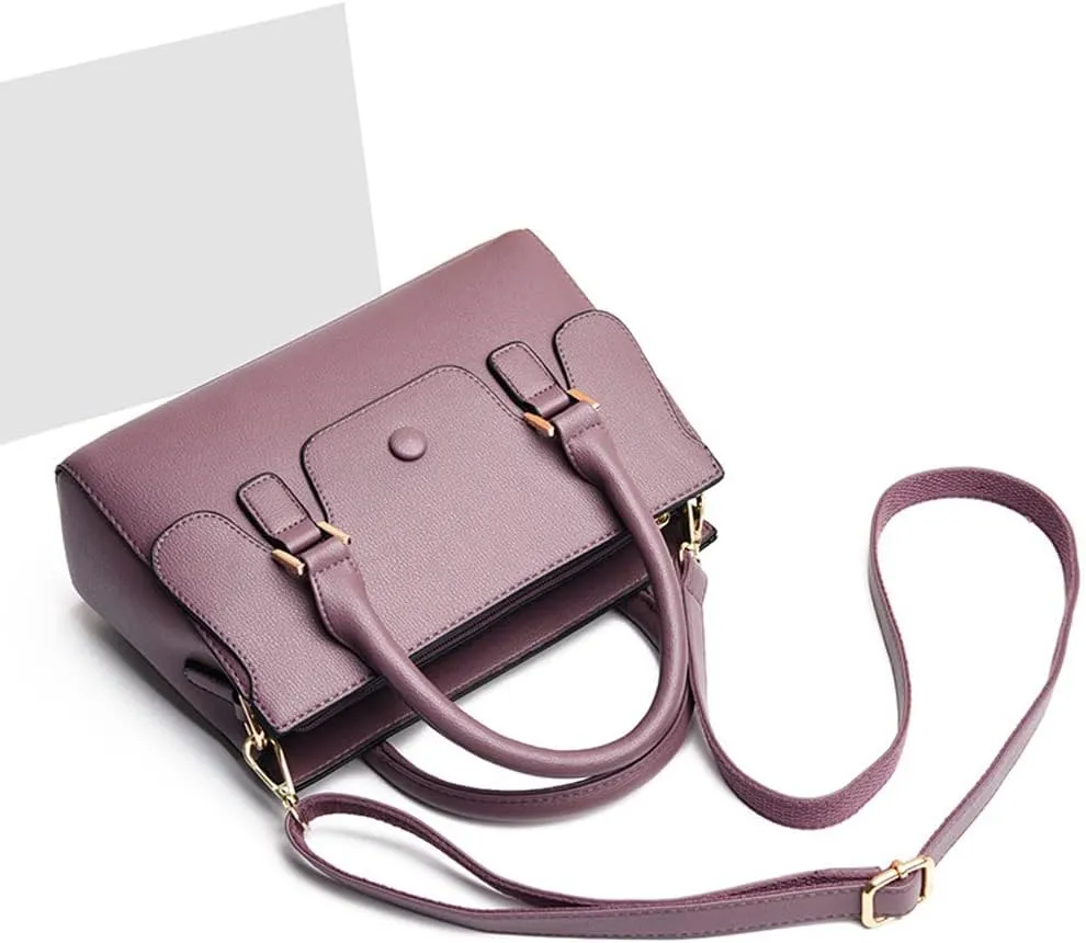 Handbags for Women Top Handle Handbag Leather Satchel Medium Tote Bags Shoulder Bag Crossbody Bag Ladies Purses