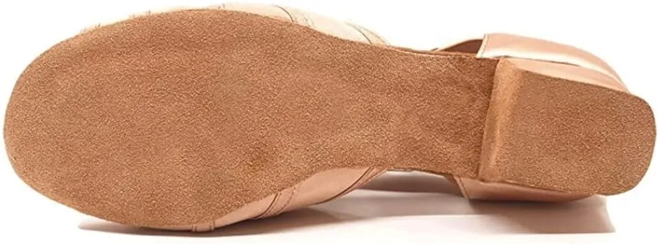 HIPPOSEUS Women Low Heel Latin Ballroom Dance Shoes Indoor Salsa Batchata Practice Dancing Shoes