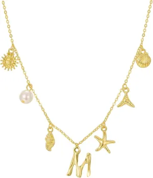 iLH Layered Choker Necklace Multilayer Chain Choker Gold Star Moon Pendant Necklace Bar Y Pendant Necklace For Women