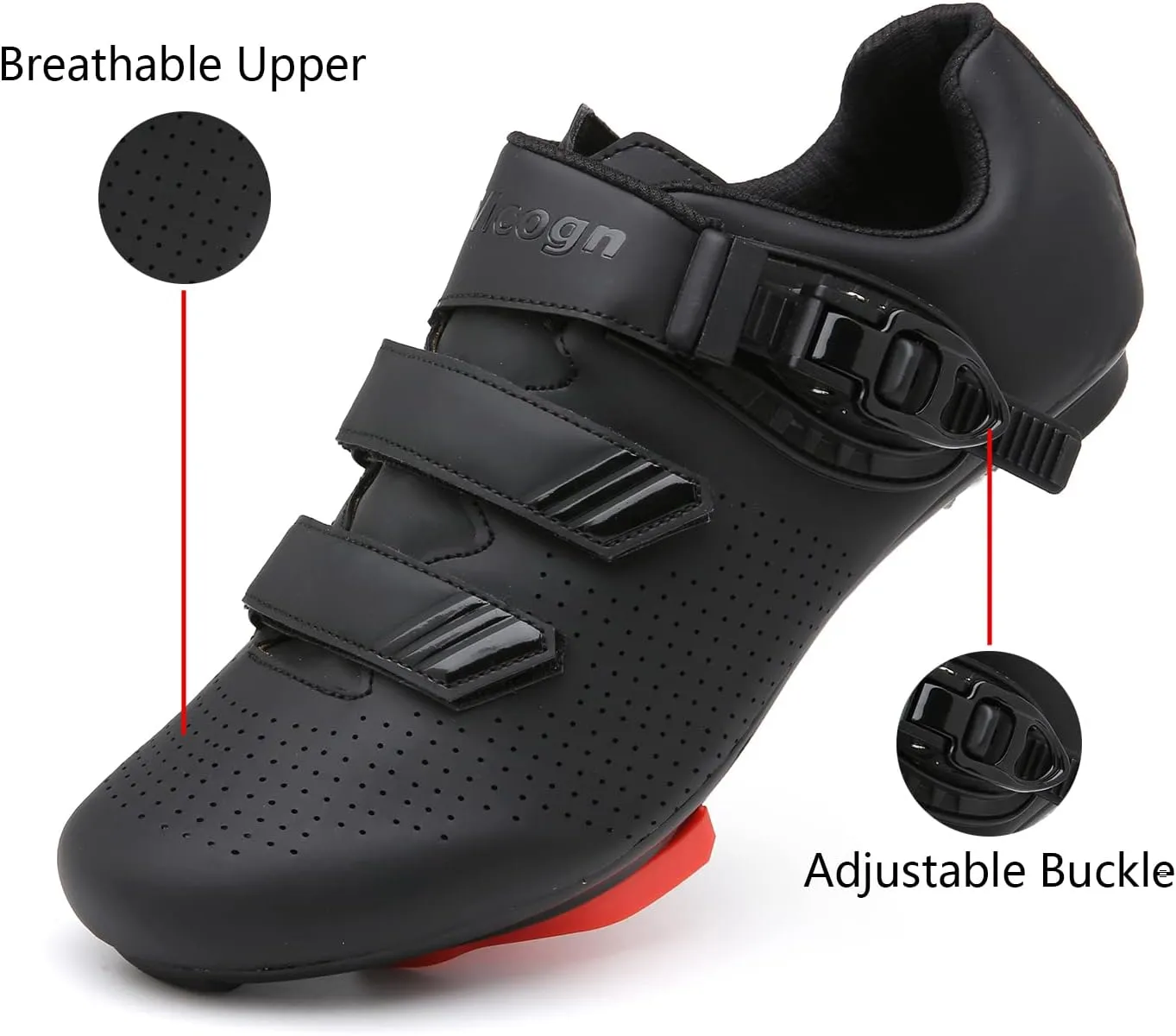 Indoor Cycling Shoes for Men Women Compatible with Peloton Bike Pre-Installed with Look Delta Cleats Outdoor Road Biking