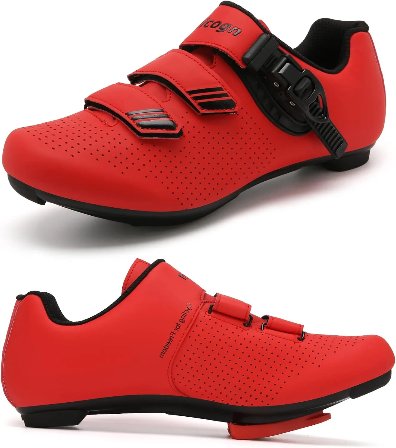 Indoor Cycling Shoes for Men Women Compatible with Peloton Bike Pre-Installed with Look Delta Cleats Outdoor Road Biking