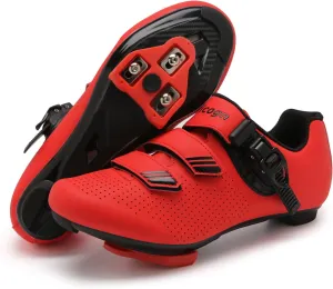 Indoor Cycling Shoes for Men Women Compatible with Peloton Bike Pre-Installed with Look Delta Cleats Outdoor Road Biking