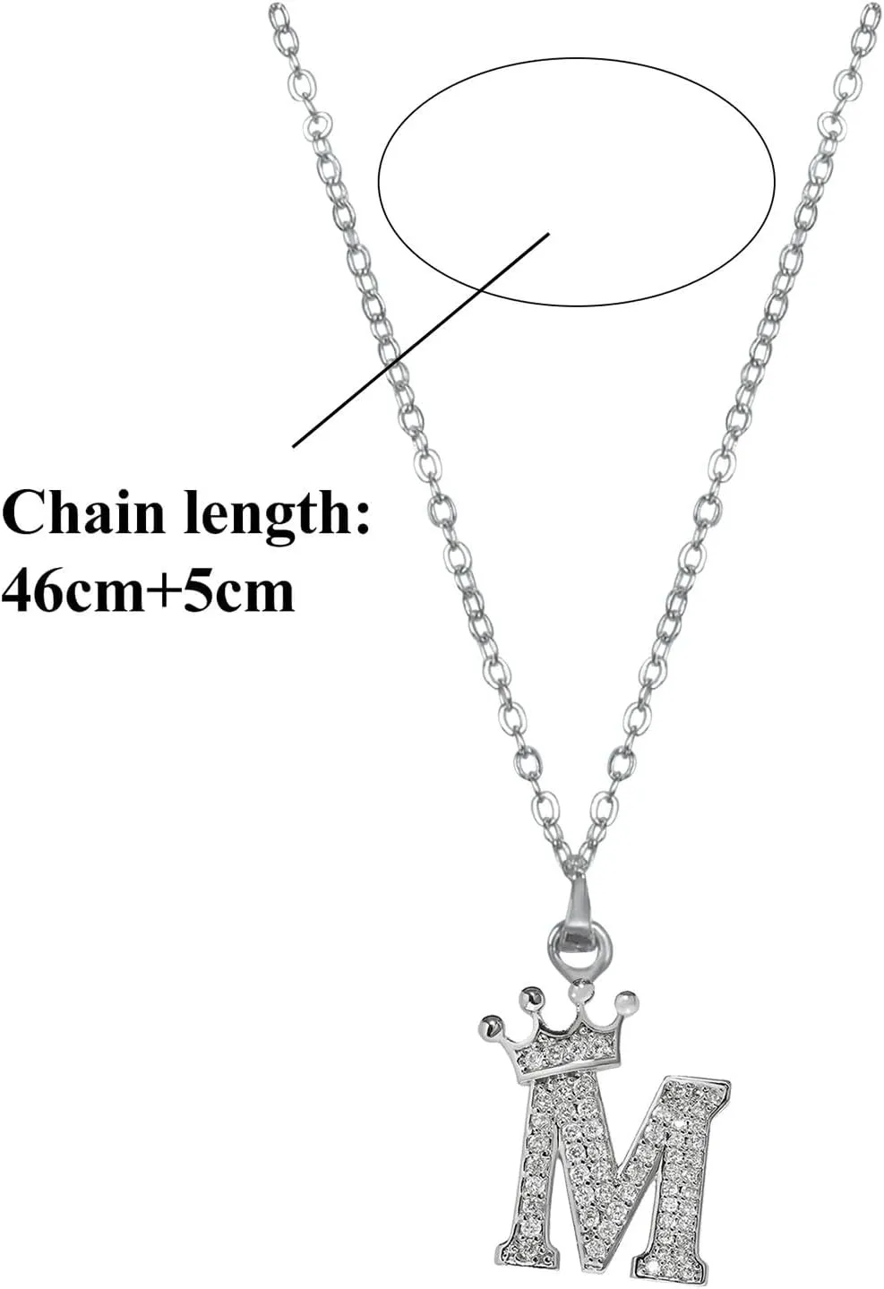 Initial Necklace for Her,Gold Plated Initial Letter Pendant Box Chain for Women Dainty Pave CZ Jewelry Gift for Mother Wife