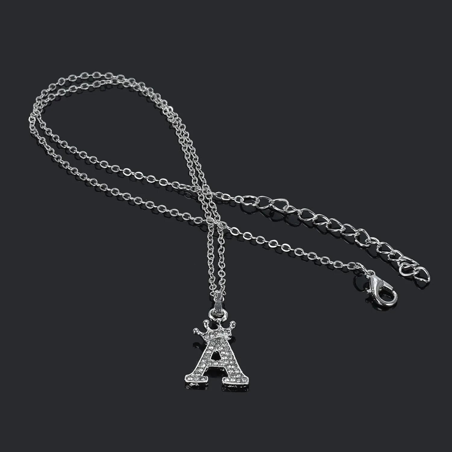 Initial Necklace for Her,Gold Plated Initial Letter Pendant Box Chain for Women Dainty Pave CZ Jewelry Gift for Mother Wife