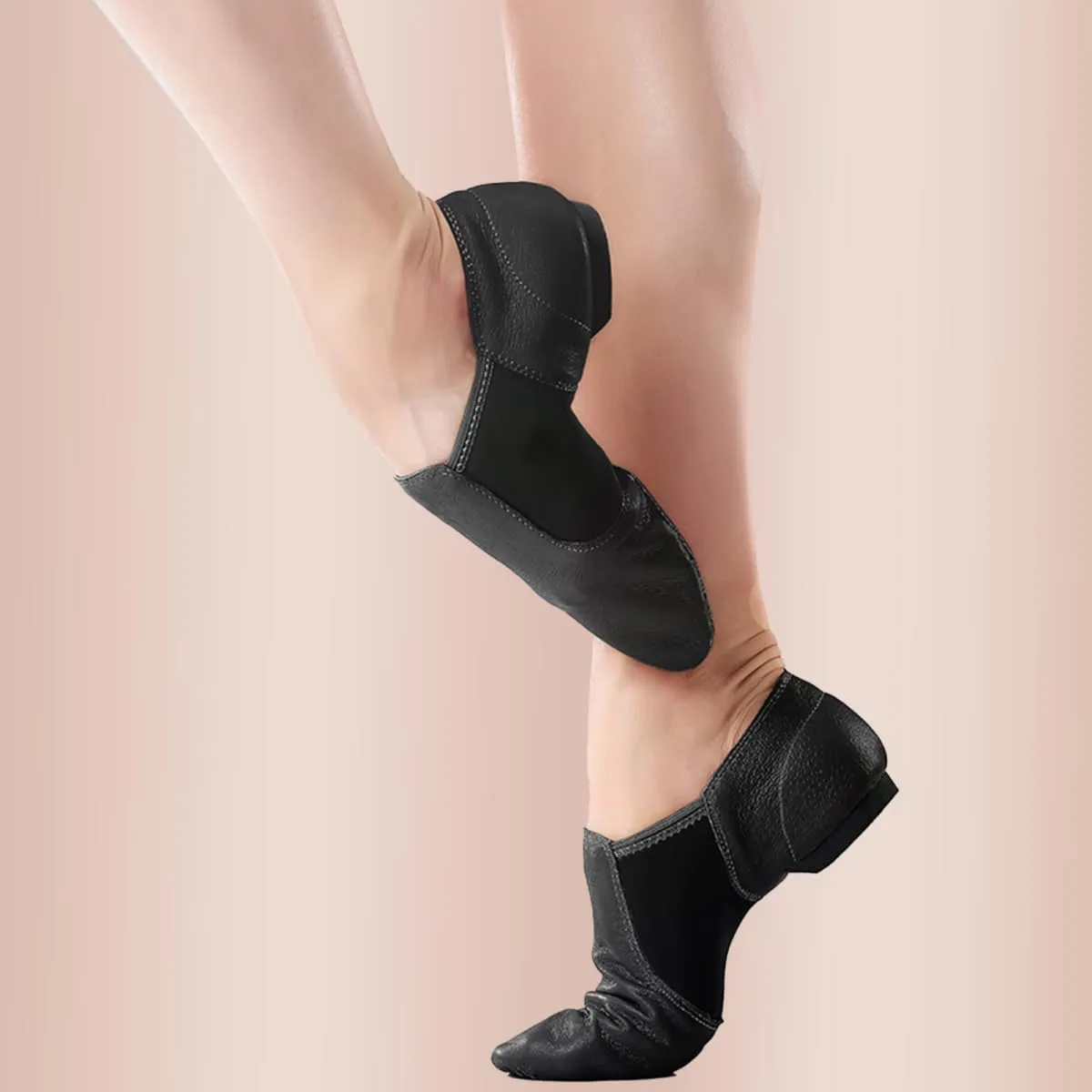 Jazz Shoes for Girls Boys PU Leather Unisex Slip-On Little Kid Dance Shoes