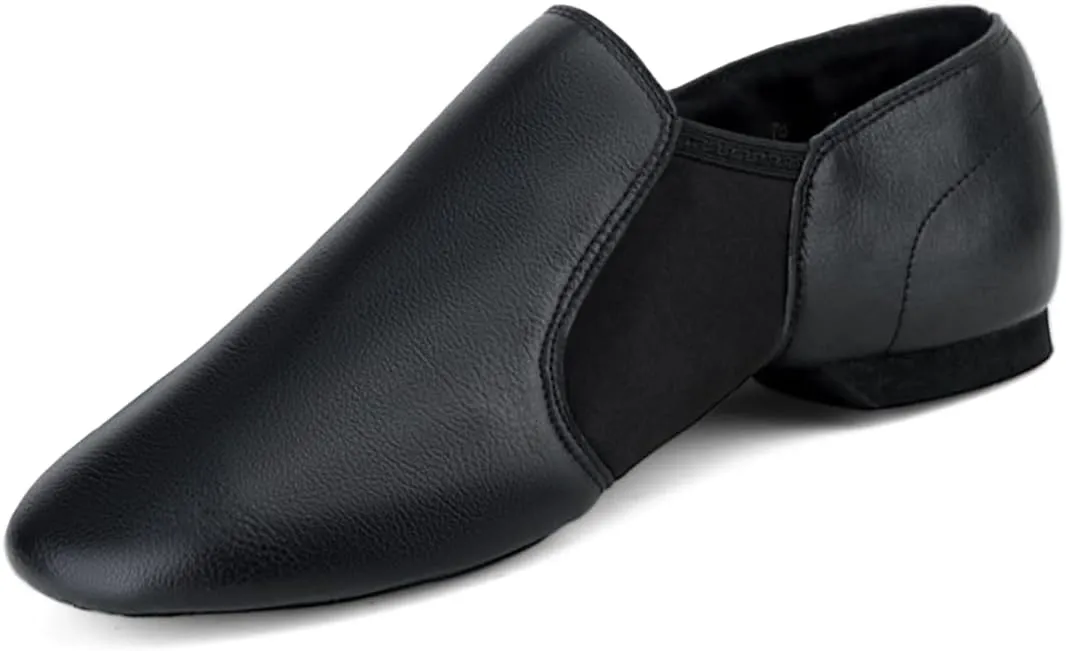 Jazz Shoes for Girls Boys PU Leather Unisex Slip-On Little Kid Dance Shoes